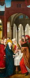 Presentation of Christ at the Temple, left panel of the Weston Triptych